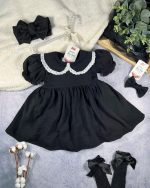 کد ۸۱۱ پیراهن طرح خجسته مشکی