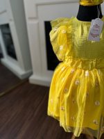 کد ۱۳۵۳ بلوز و دامن توری بابونه طلایی - Image 2