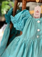 کد ۱۴۱۷ پیراهن سوزندوزی فیروزه ای - Image 5