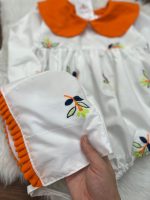 کد ۱۴۵۲ بادی طرح گلین به همراه کلاه ست - Image 3
