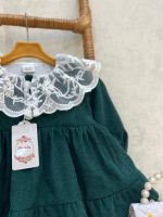 کد ۱۶۸۱ پیراهن طرح شانلی سبز - Image 4