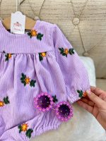 کد ۱۷۰۲/۵ بادی کبریتی گلدوزی یاسی - Image 4