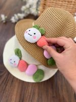 کد ۲۱۰۵ کلاه با طرح کرم خاکی - Image 3