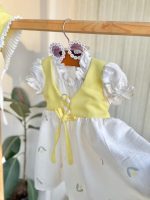 کد ۲۱۳۰ پیراهن طرح سفید برفی - Image 3