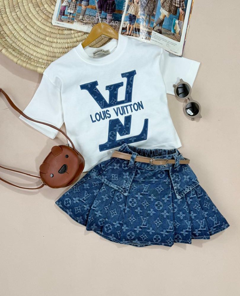 کد ۲۰۳۴ بلوز دامن لی اعلا LOUIS VUITTON