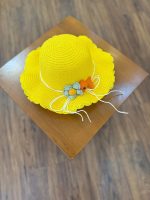کد ۲۱۵۴ کلاه حصیری با طرح ماهی و گل - Image 5