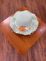 کد ۲۱۵۴ کلاه حصیری با طرح ماهی و گل - Image 2