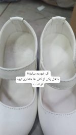 کد ۱۸۷۰ کفش پاشنه بلند مجلسی سفید طرح ایرانا - Image 6