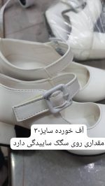 کد ۱۸۷۰ کفش پاشنه بلند مجلسی سفید طرح ایرانا - Image 5