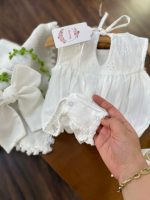 کد ۲۱۲۸ بادی کراش سوزندوزی سفید - Image 4