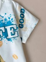 کد ۲۱۴۱ تیشرت شلوارک طرح COFE IS GOOD - Image 3