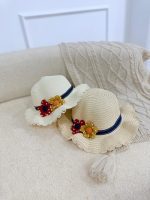 کد ۲۳۶۹ کلاه کنفی گلدار - Image 7
