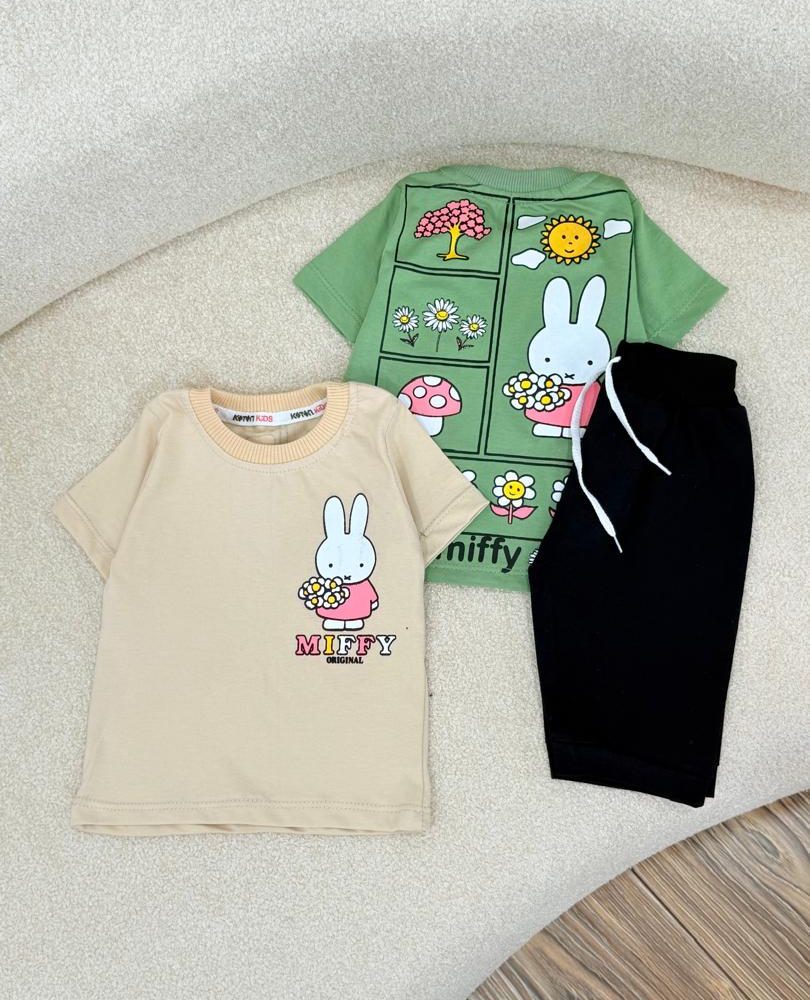 کد ۲۳۹۹ تیشرت شلوارک طرح MIFFY