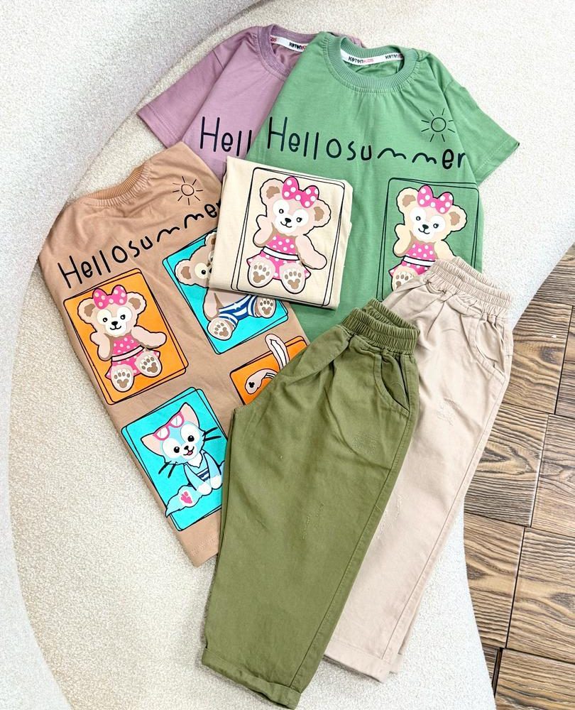 کد 2441 تیشرت شلوارک Hellosummer