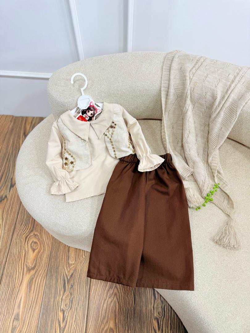 IMG-20251014-WA0072 کد ۲۷۲۹ ست سه تیکه هندی سوزندوزی - Image 1