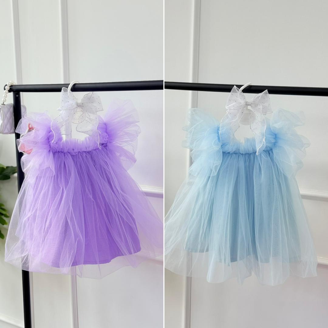 IMG-20251027-WA0029 کد ۲۷۸۵ پیراهن توری تولدی ملینا - Image 1