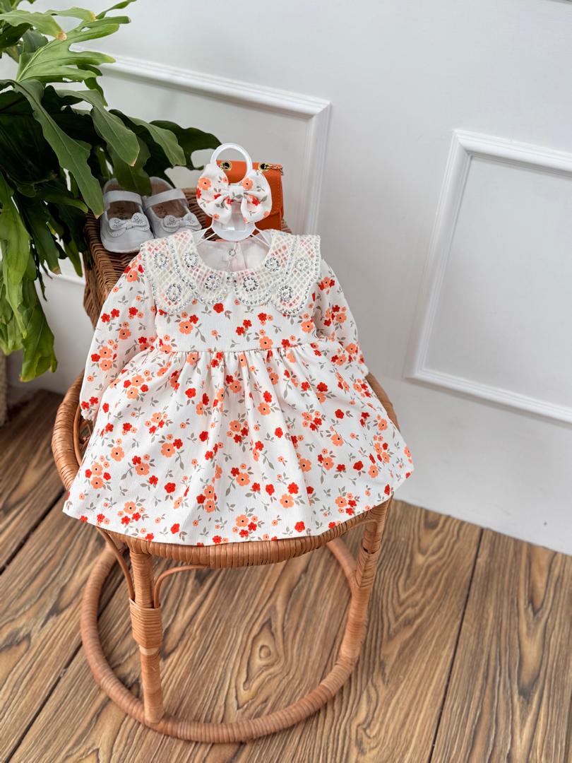 IMG-20251031-WA0033 کد ۲۸۰۹ پیراهن نارنجی طرح 17 - Image 1