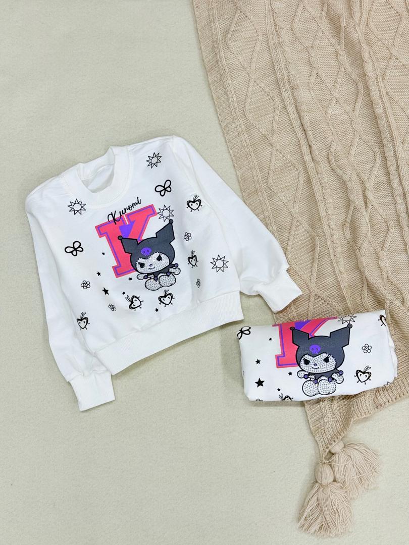 IMG-20251108-WA0001 کد ۲۸۴۴ تک بلوز سفید کرومی طرح k - Image 1