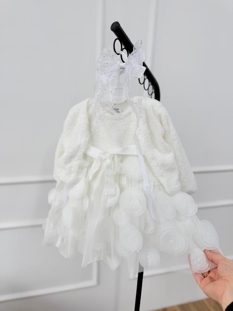 IMG-20251215-WA0015(1) کد ۳۰۰۰ کت سارافون تولدی تدی سفید - Image 1