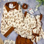 لینن رنگین کمان دختر کد 804