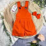 شلوارک لنتی کتان نارنجی تابستانه کد۷۹۷