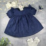 کد ۸۲۶ سوزن دوزی سرمه ای ۳تا۶ماه