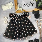 کد ۸۰۹ پیراهن توری مشکی  ۳ تا ۶ ماه