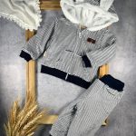 کد ۹۰۱ سویشرت شلوار راه راه داخل تدی