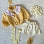 کد 1544 تک بلوز پشمی زرد طرح رایکا