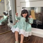 کد ۱۰۴۶ پیراهن چهارخونه طرح سوین سبز