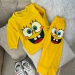 کد ۱۰۵۰ ست بلوز و شلوار باب اسفنجی