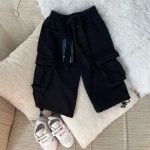 کد ۱۰۹۵ شلوار جین کارگو رنگ مشکی