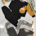 کد 1163 بلوز شلوار پسرانه طرح دایناسور