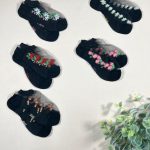 کد 1205 جوراب زنانه مشکی شیشه ای