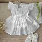 کد ۱۲۲۷ پیراهن تمام سوزندوزی طرح سپید رخ