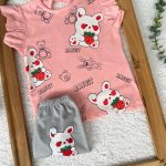 کد  1938 بلوز و شلوارک خرگوش لپ گلی