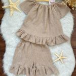 کد ۱۲۴۰ بلوز و شلوارک طرح یسنا