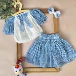 کد ۱۲۴۱ بلوز دامن طرح گیلدا