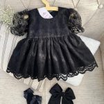 کد ۱۲۷۶ پیراهن مجلسی فاخر مشکی (vip)