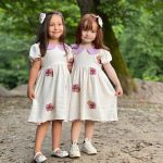 کد ۱۲۸۲ پیراهن سبد گلدوزی