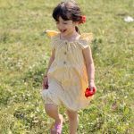 کد ۱۲۹۳ رامپر پیراهنی چهارخونه زرد