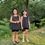 کد ۱۳۴۴ شومیز شورت مشکی طرح شکوفه