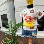 کد ۱۳۸۳ ست بلوز شلوارک اسپرت وارداتی خرس funny