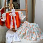 کد ۱۳۸۵ بلوز دامن طرح نارنج