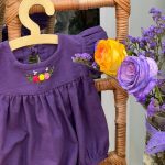 کد ۱۳۸۶ بادی گلدوزی بنفش