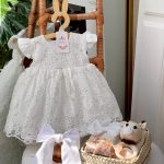 کد ۱۳۹۸ پیراهن گیپوری سفید طرح آنیا