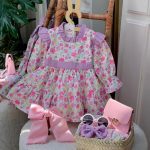 کد ۱۴۱۵ پیراهن طرح ارغوان