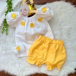 کد ۱۴۳۲ بلوز شلوارک طرح آفتاب