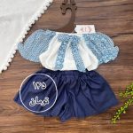 کد ۱۴۴۰ بلوز شورت طرح گیلدا