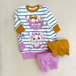 کد ۱۴۵۱ بلوز شلوار طرح HUG ME